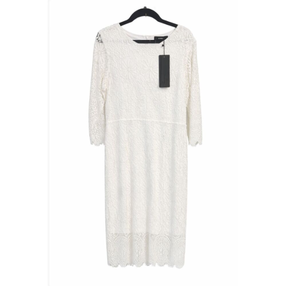 18 Women’s Elegant Floral Lace Cocktail Dress in White